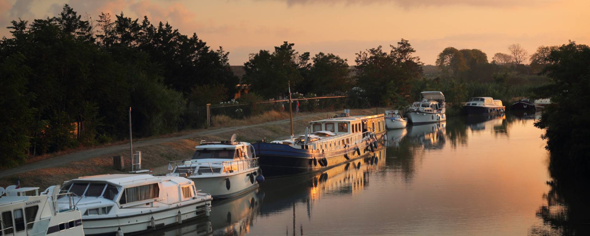 Soirée d’été sur le canal du Midi ©G. Souche