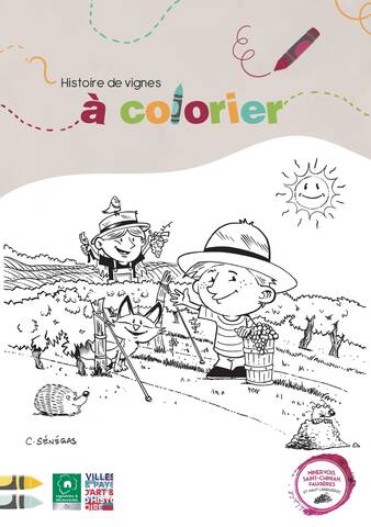 livret de coloriages dans les vignes pour les plus petits