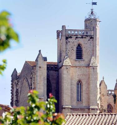 Le clocher de la collégiale de Capestang