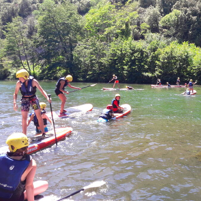 Paddle sur l'Orb©Bold'air bulle d'eau